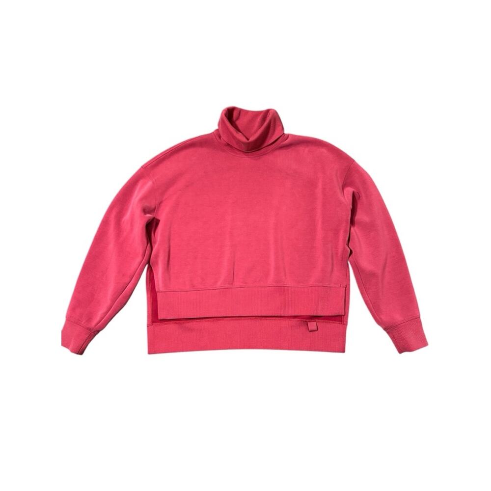 Lululemon Softstreme Turtleneck Pullover Size 6 Pomegranate Pink Athleisure - Picture 3 of 9